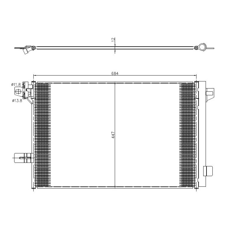 NRF 350369 Condensador de aire acondicionado