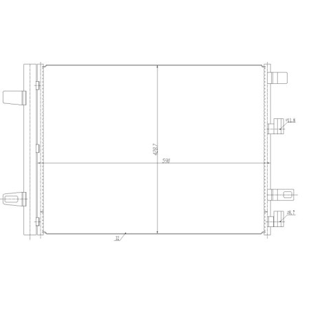 NRF 350465 Condensador de aire acondicionado