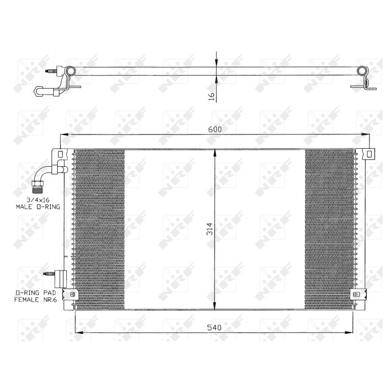 NRF 35328 Condensatore climatizzatore