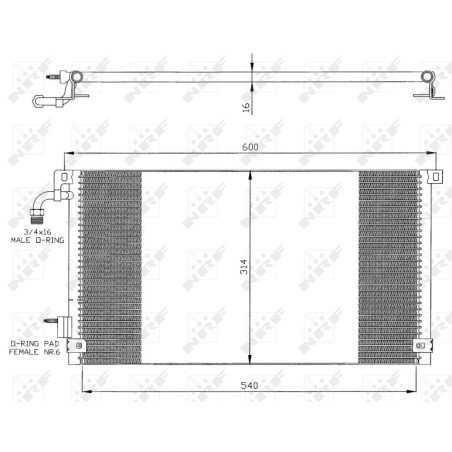 NRF 35328 Condensatore climatizzatore