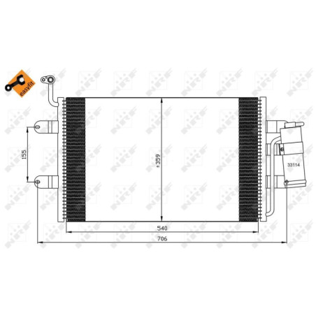NRF 35338 Condensatore climatizzatore