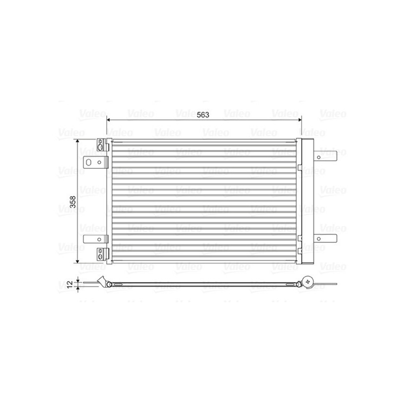 VALEO 822550 Skraplacz klimatyzacji