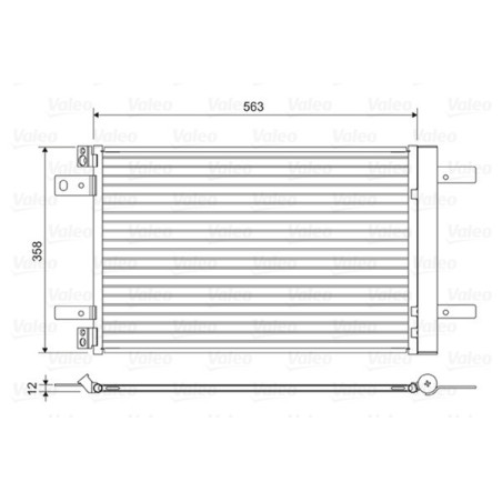 VALEO 822550 Skraplacz klimatyzacji