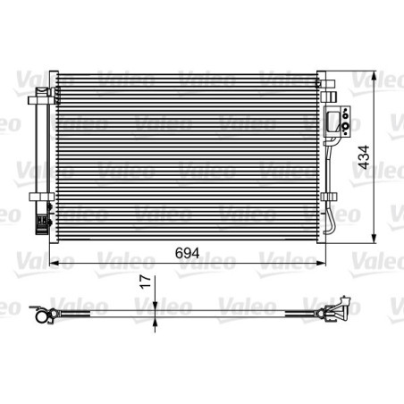 VALEO 814429 Skraplacz klimatyzacji