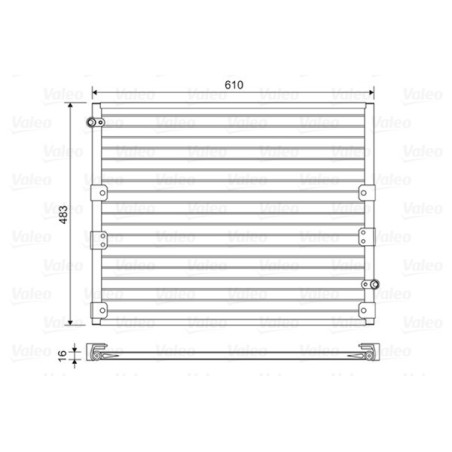 VALEO 814176 Condensador de aire acondicionado