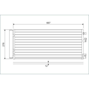 VALEO 822574 Condensador de aire acondicionado