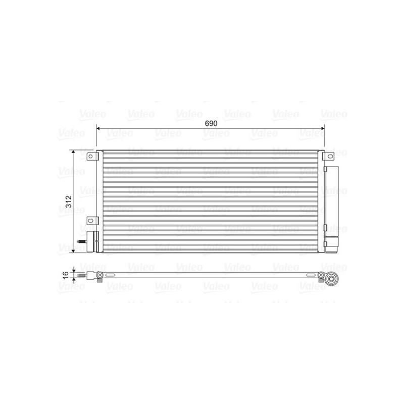 VALEO 822576 Air conditioning condenser