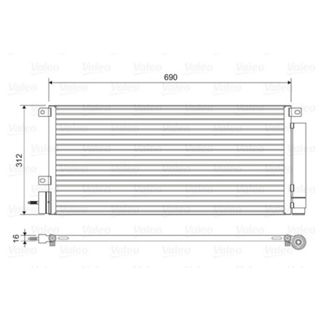 VALEO 822576 Condensador de aire acondicionado