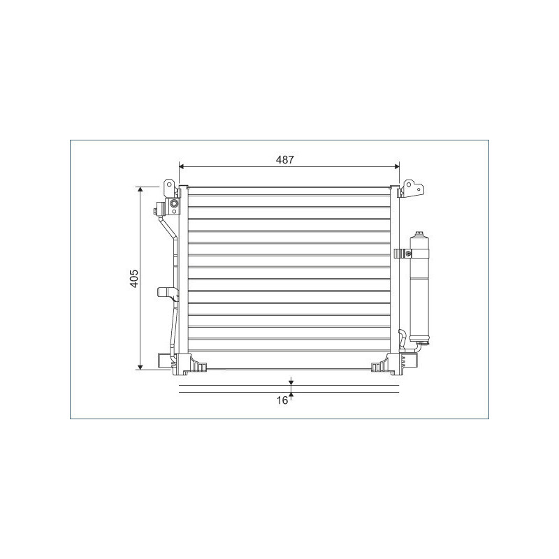 VALEO 822579 Air conditioning condenser