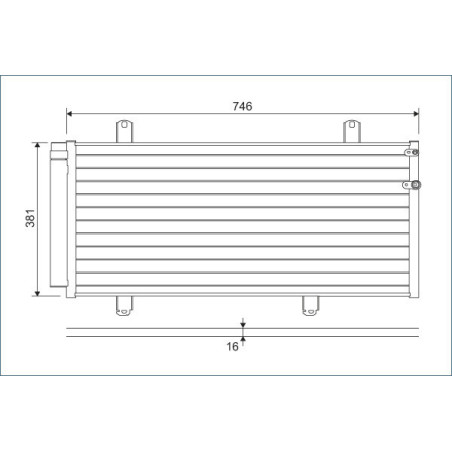 VALEO 822584 Air conditioning condenser
