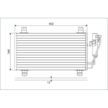 VALEO 822589 Condensador de aire acondicionado