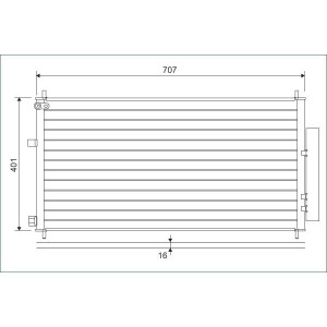 VALEO 822593 Skraplacz klimatyzacji
