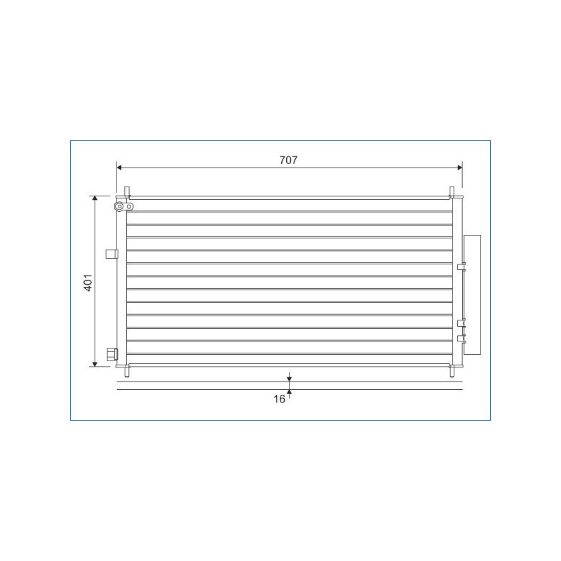 VALEO 822593 Condensador de aire acondicionado