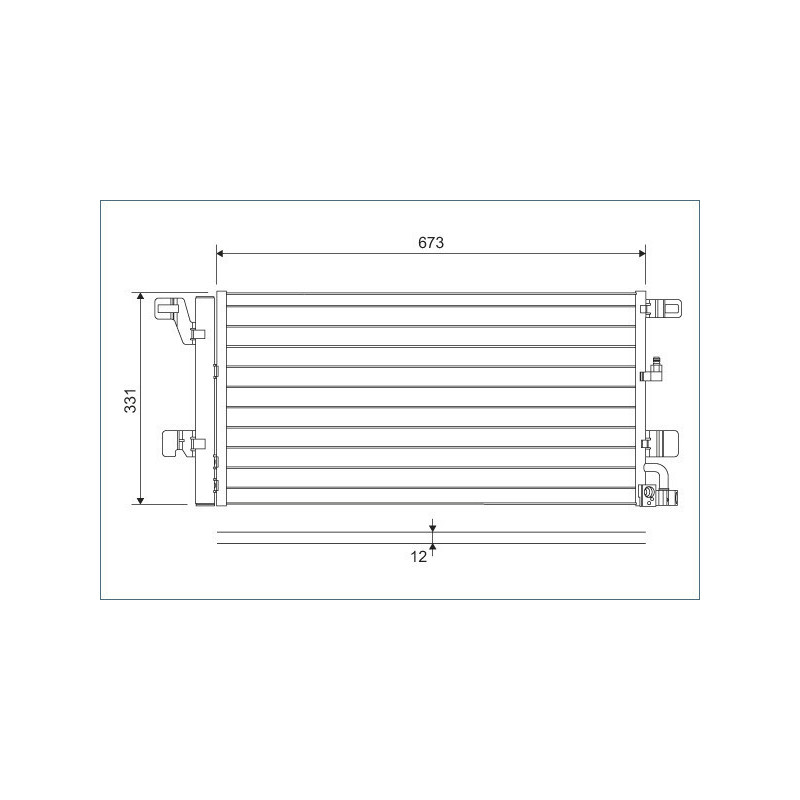 VALEO 822596 Skraplacz klimatyzacji