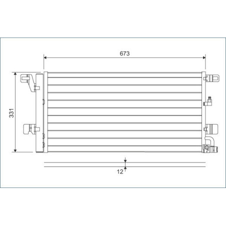 VALEO 822596 Skraplacz klimatyzacji