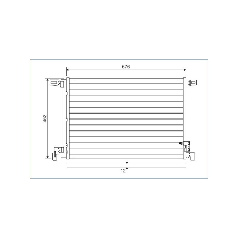 VALEO 822609 Air conditioning condenser