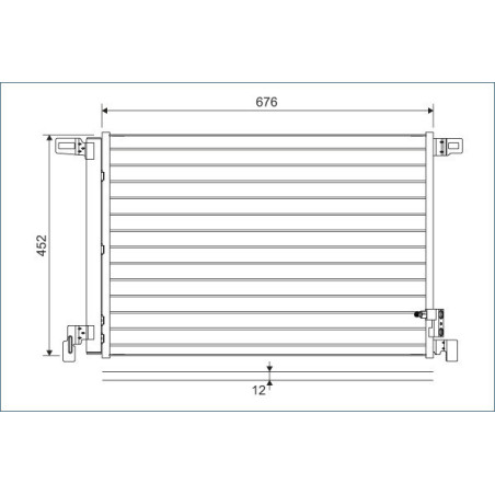 VALEO 822609 Condensador de aire acondicionado