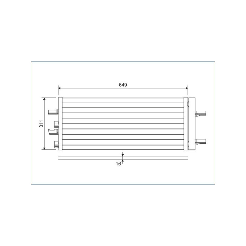 VALEO 822615 Skraplacz klimatyzacji