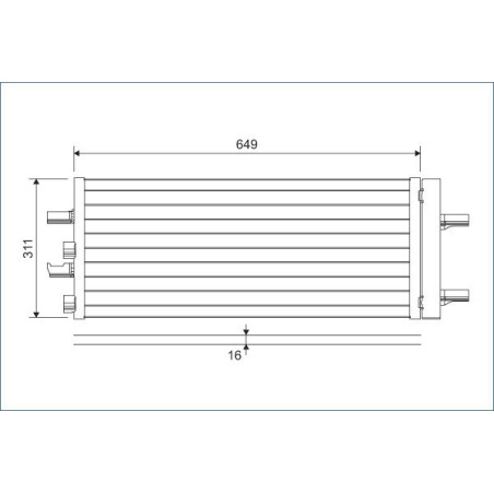 VALEO 822615 Air conditioning condenser