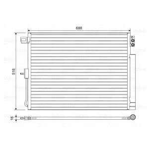 VALEO 822616 Skraplacz klimatyzacji