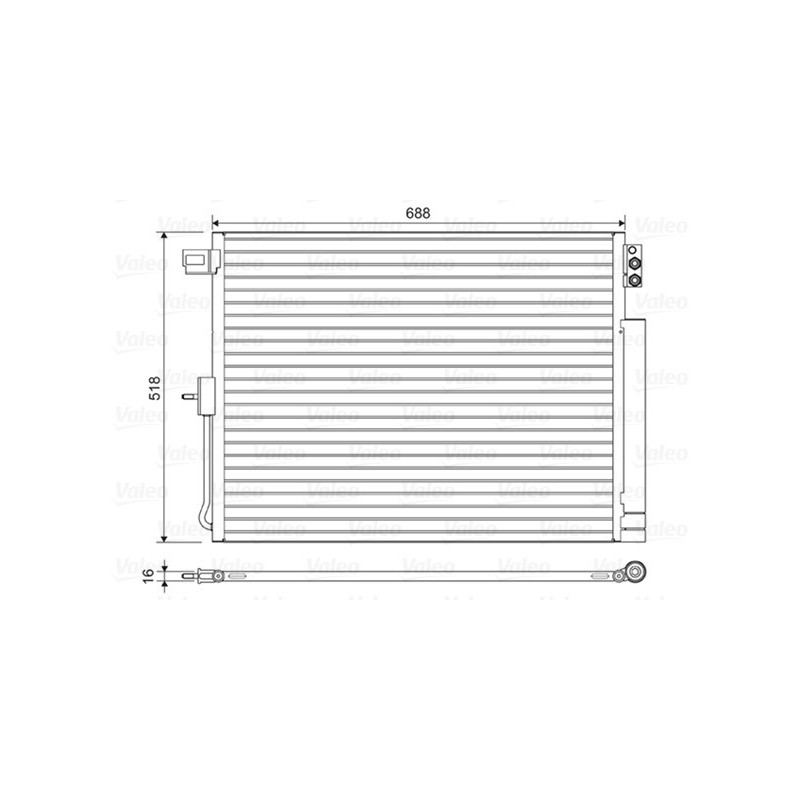 VALEO 822616 Condensador de aire acondicionado