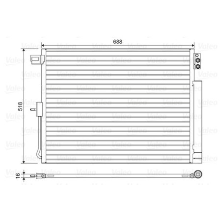 VALEO 822616 Condensador de aire acondicionado