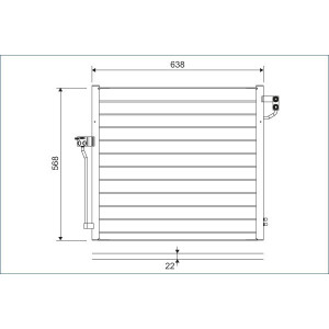 VALEO 822623 Condensador de aire acondicionado