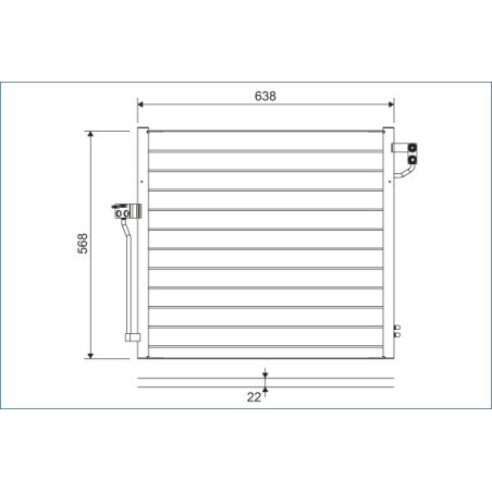 VALEO 822623 Condensador de aire acondicionado
