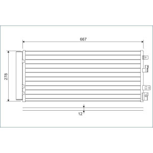 VALEO 822575 Skraplacz klimatyzacji