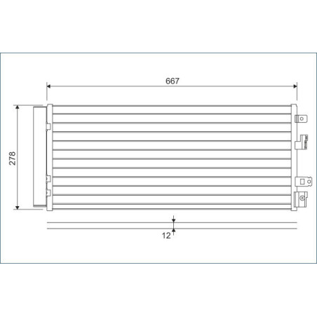 VALEO 822575 Air conditioning condenser