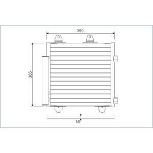 VALEO 822577 Klimakondensator