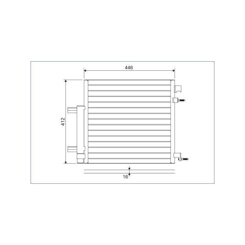 VALEO 822578 Skraplacz klimatyzacji