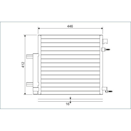 VALEO 822578 Condensador de aire acondicionado