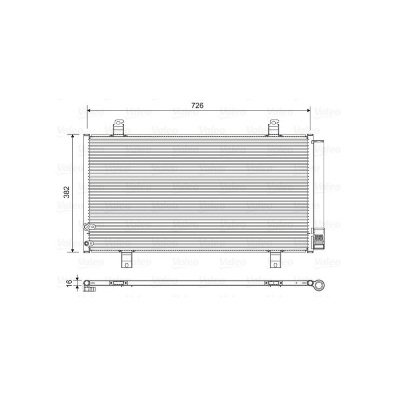 VALEO 822580 Condensador de aire acondicionado