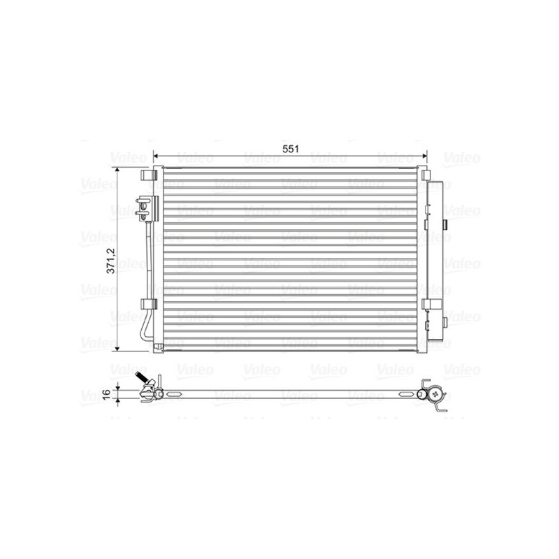 VALEO 822581 Skraplacz klimatyzacji