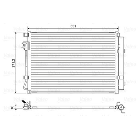 VALEO 822581 Condensador de aire acondicionado