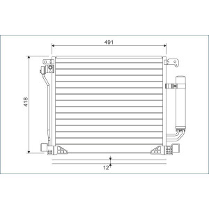VALEO 822587 Condensador de aire acondicionado