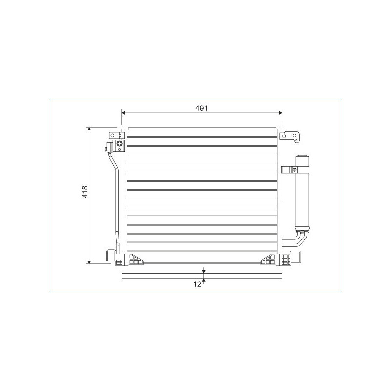 VALEO 822587 Skraplacz klimatyzacji