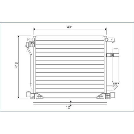 VALEO 822587 Skraplacz klimatyzacji
