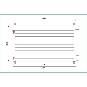 VALEO 822595 Air conditioning condenser