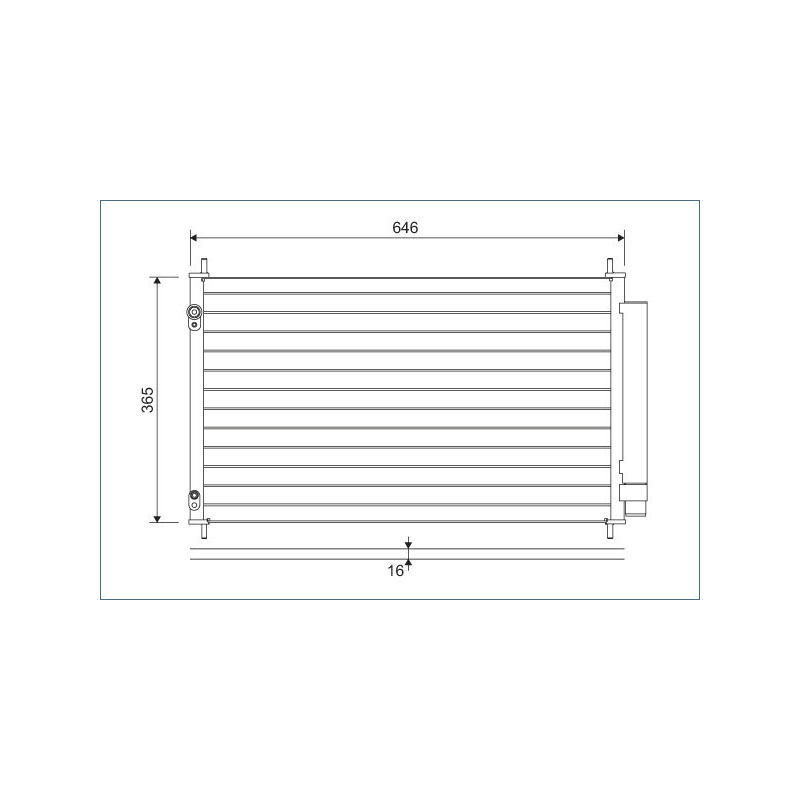 VALEO 822595 Condensador de aire acondicionado