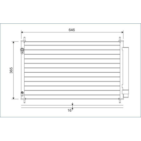 VALEO 822595 Condensador de aire acondicionado