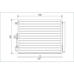 VALEO 822598 Condensador de aire acondicionado