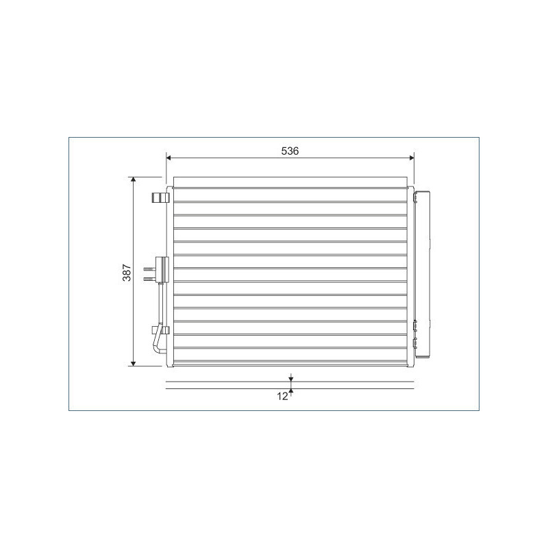 VALEO 822598 Air conditioning condenser