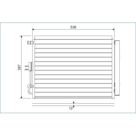VALEO 822598 Condensador de aire acondicionado