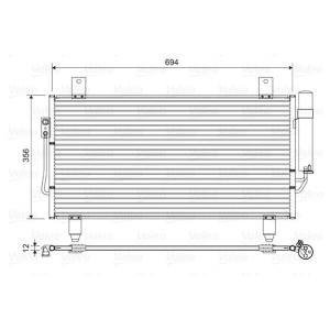 VALEO 822599 Condensador de aire acondicionado