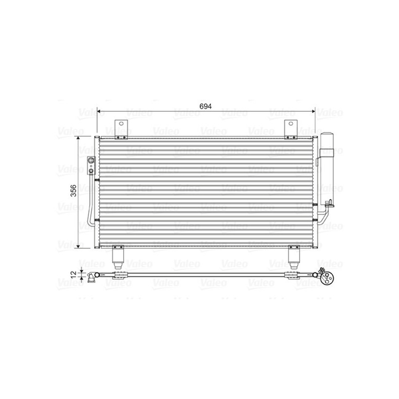 VALEO 822599 Condensador de aire acondicionado