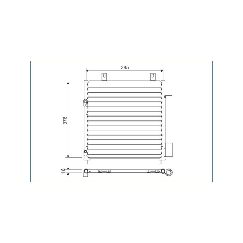 VALEO 822600 Klimakondensator