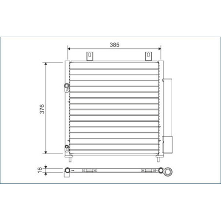 VALEO 822600 Condensatore climatizzatore