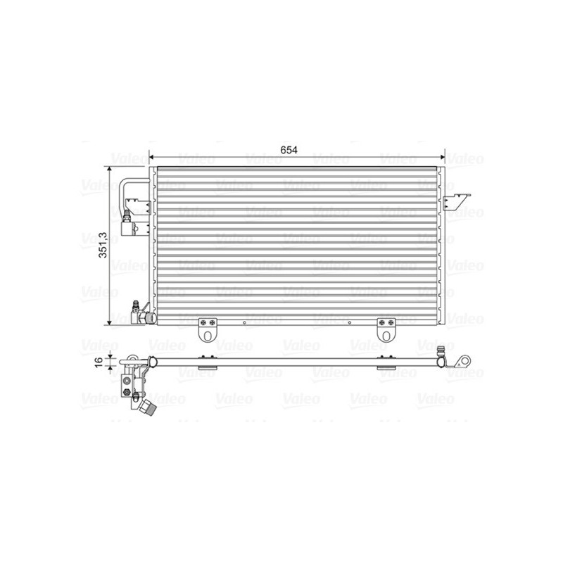 VALEO 822602 Condensador de aire acondicionado